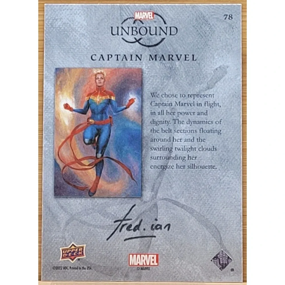 2022 MARVEL UNBOUND CAPTAIN MARVEL CANVAS‎ #D/299